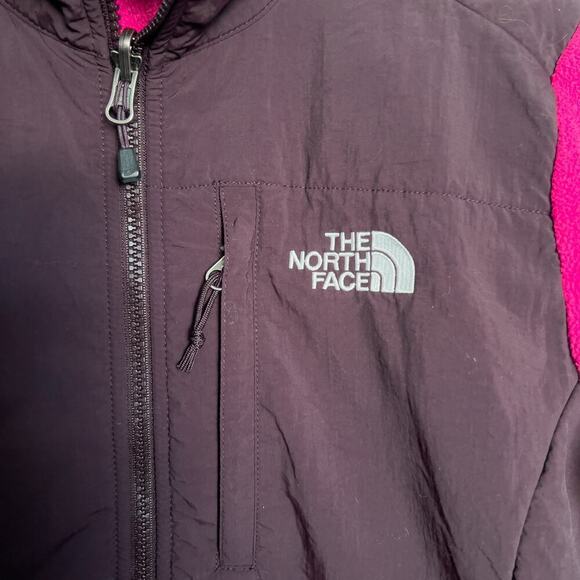 NORTH FACE Denali Polartec Full Zip Fleece Womens Small Magenta Plum Gorpcore - Picture 2 of 7